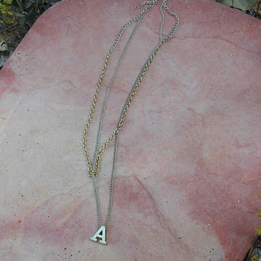 "A" necklace